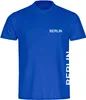 multifanshop Herren T-Shirt - Berlin blau - Brust & Seite, Produktbild-Vorschau 1