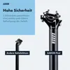 AARON Post Sattelstütze Ø 30,9 mm 350 mm Schwarz Aluminium Produktbild-Vorschau 6