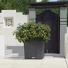 LECHUZA Pot de plantes CUBE Cottage 40 Granit | Pot de Voir les images du produit 14