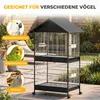 PawHut Vogelvoliere Groß Vogelkäfig mit Abnehmbar Trennwand Produktbild-Vorschau 9
