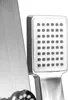 A close-up of a modern shower head and part of a shower panel. Podgląd zdjęcia produktu