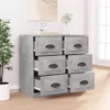 vidaXL Sideboard Betongrau 70x35,5x67,5 cm Holzwerkstoff Produktbild-Vorschau 3