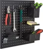 Relaxdays Werkzeugwand, Metall Lochwand, HxB 45 x 45 cm, Produktbild-Vorschau 1