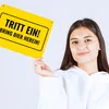 Metallschild XL in 21x28 cm mit Alkohol-Spruch Tritt ein! Produktbild-Vorschau 3
