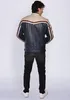 Top Gun Lederjacke TG 1005 Navy/Offwhite/Bordeaux 1520 Gr. Voir les images du produit 6