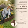 Floranica Bordure de Jardin en bois 30 x 200 cm Brune Voir les images du produit 5
