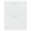 A plain white, two-drawer cabinet is shown from the front against a white background. Produktbild-Vorschau