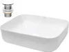 LuxeBath Waschbecken Aufsatzwaschbecken Eckig, Produktbild-Vorschau 1