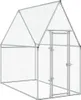 vidaXL Hühnerkäfig Silbern 200x100x190 cm Verzinkter Stahl Produktbild-Vorschau 2