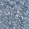 Blaugrau gemaserte Kieselsteine dicht aneinander liegend im Detail Produktbild-Vorschau