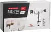 Maclean MC-714 2-skladacie rameno na monitor na stôl 360° Náhľad obrázku produktu 3