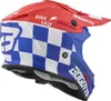 Bogotto V328 Xadrez Carbon Motocross Helm, blau/rot/weiß, M Produktbild-Vorschau 6