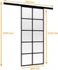 inova Glasschiebetür 880 x 2035 mm, 10 Felder satiniert, Produktbild-Vorschau 7