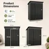 Domek ogrodowy COSTWAY, wiatroodporny schowek na narzędzia Podgląd zdjęcia produktu 3