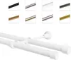 A collage of color swatches for curtain rods above a white double curtain rod. Anteprima dell’immagine prodotto