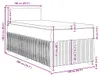 vidaXL Boxspringbett mit Matratze Creme 100x200 cm Stoff Produktbild-Vorschau 8