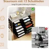 Wózek COSTWAY z 12 szufladami do sztaplowania, wózek Podgląd zdjęcia produktu 6