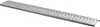 A long, narrow metal grate or drain cover with a series of parallel slots and circular holes. Anteprima dell’immagine prodotto