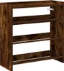 vidaXL Stojan na topánky smoke oak 60x25x62 cm materiál na Náhľad obrázku produktu 1
