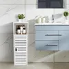 Badezimmerschränke mit 3 Fach viel Stauraum 78x23x22cm Weiß Produktbild-Vorschau 1