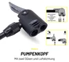 Dunlop Fahrradpumpe mit Manometer und Mini Fahrradpumpe Set Produktbild-Vorschau 3