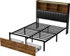Doppelbett mit Stauraum 140x200cm, USB-Anschluss, Produktbild-Vorschau 10
