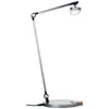 BRILLIANT silberne LED Tischlampe | Schreibtischleuchte mit Produktbild-Vorschau 1