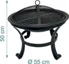 Brasero Relaxdays, Ø cuvette 55 cm, avec grille, Voir les images du produit 4