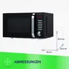 Mikrowelle 20l schwarz MPM-20-KMT-05 Produktbild-Vorschau 7
