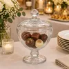Mini-Patisserie auf Fuß mit Deckel Glas Bonbonniere Ø11cm Produktbild-Vorschau 3