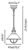Faro 71139, Glas, Metall, IP33, I, 1 Glühbirne(n), E27, 11 Produktbild-Vorschau 5