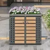 Mülltonnenbox für 2 Tonnen bis 240L, Mülltonnenverkleidung Produktbild-Vorschau 10