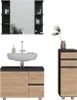 Vicco Badmöbel-Set J-Shape, 3 Teile, Anthrazit/Goldkraft Produktbild-Vorschau 6