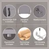 Collage of close-up images highlighting features of a bathroom cabinet. Náhľad obrázku produktu