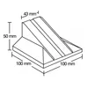 Staffa verticale regolabile 50-85 mm per decking ventilato Anteprima dell’immagine prodotto 5
