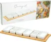 Snackschälchen aus Porzellan AION, auf Bambustablett, Produktbild-Vorschau 1