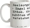 Mr. & Mrs. Panda Kaffeetasse Spruch Seelsorger Engel - Weiß Produktbild-Vorschau 3