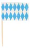 Papstar Flaggenpicker weiß und blau bayrisch,  (200 Stück) Produktbild-Vorschau 4