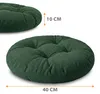 Sitzkissen Rund 40 cm 4er Set aus Cord Stuhlkissen Produktbild-Vorschau 2