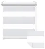 Doppelrollo Fenster ohne Bohren Zevra 90x160cm weiß Produktbild-Vorschau 1