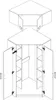 DESIGN MÖBEL Gustavo 08 – Eckkleiderschrank 91x195 cm in Produktbild-Vorschau 5