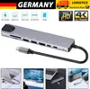 8 in 1 Typ-C Hub zu USB 3.0 USB-C HDMI LAN RJ45 SD TF Produktbild-Vorschau 1