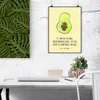 Mr. & Mrs. Panda Bild Avocado Kern DIN A4 - Gelb Pastell - Produktbild-Vorschau 2