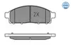 MEYLE 025 245 2916/W Bremsbeläge Vorne für MITSUBISHI L 200 Produktbild-Vorschau 2