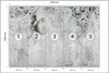 Muralo Selbstklebende Fototapete Pflanzen BETON Abstraktion Produktbild-Vorschau 2