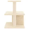 vidaXL Kratzbaum mit Sisal-Kratzsäulen Creme 48 cm Produktbild-Vorschau 4