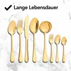 Infinity Goods Besteckset – Gold – 39-teilig – Besteck für Produktbild-Vorschau 11
