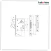 KOTARBAU® Hakenschloss Schiebetore Einsteckschloss F-60 Produktbild-Vorschau 8