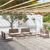 vidaXL 8-tlg. Garten-Lounge-Set mit Auflagen Poly Rattan Produktbild-Vorschau 2