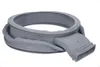A gray rubber washing machine door seal is shown against a white background. Produktbild-Vorschau